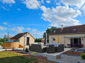 Gîte 3 étoiles près du Mans avec bain nordique, 12 pers, 5 chambres, proche circuit 24H et nature - FR-1-410-381